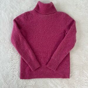 Talbots Cashmere Pink Cowl Neck Sweater Petite Small